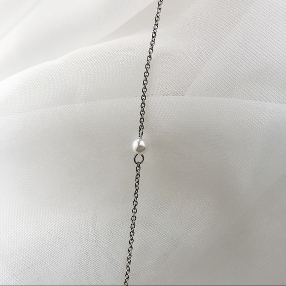 Pearl Silver Bracelet 9” - Picture 7 of 8